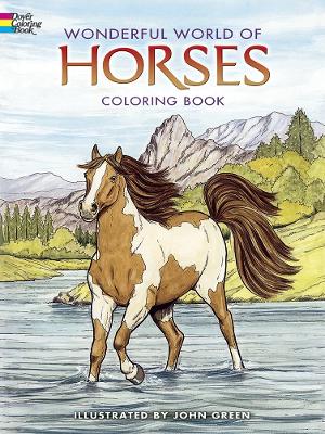 Book cover for Wonderful World of Horses Coloring Book