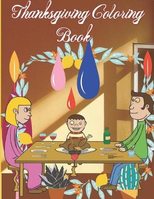 Book cover for Thanksgiving Coloring Book