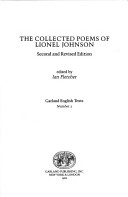 Cover of Collected Poems L Johnson