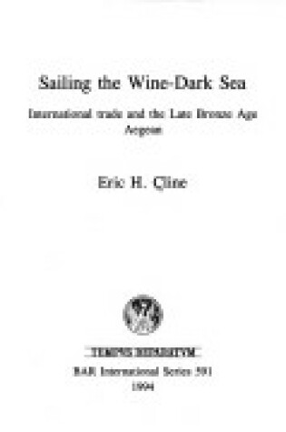 Cover of Sailing the Wine-Dark Sea