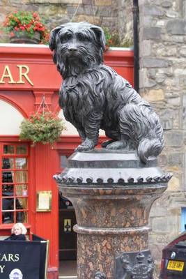 Book cover for Greyfriars Bobby Dog Statue in Edinburgh Scotland Journal