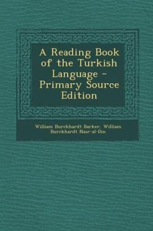 Cover of A Reading Book of the Turkish Language