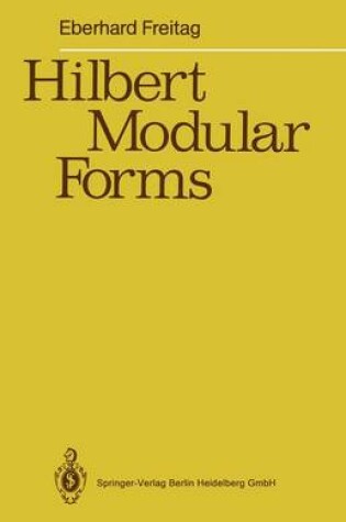 Cover of Hilbert Modular Forms