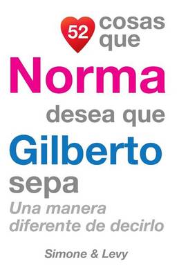 Book cover for 52 Cosas Que Norma Desea Que Gilberto Sepa