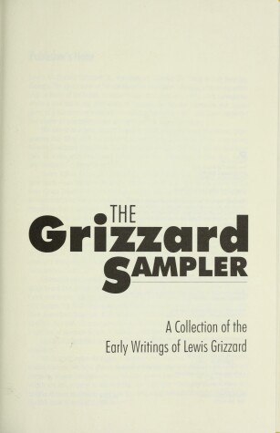 Book cover for The Grizzard Sampler