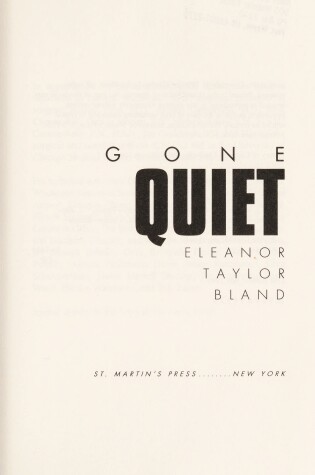 Cover of Gone Quiet