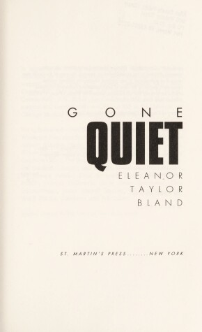 Book cover for Gone Quiet