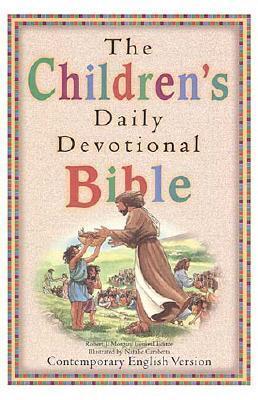 Book cover for The Children's Daily Devotional Bible