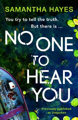 Book cover for No One To Hear You: An edge-of-your-seat psychological thriller with a shocking twist