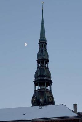 Book cover for A Church Spire in Riga, Latvia