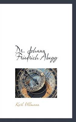 Book cover for Dr. Johann Friedrich Abegg