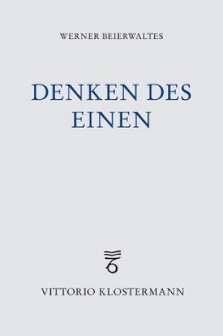 Cover of Denken Des Einen