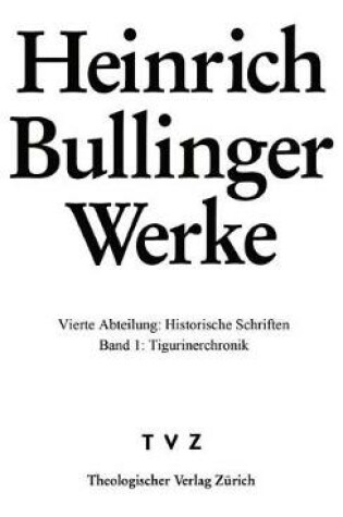 Cover of Bullinger, Heinrich