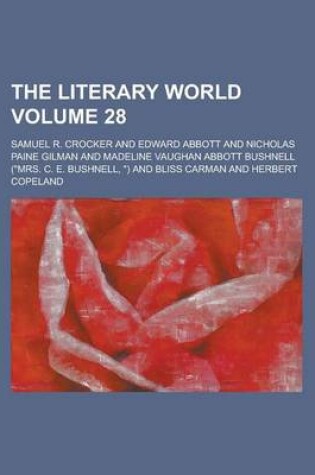 Cover of The Literary World Volume 28