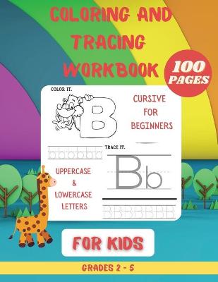 Book cover for Coloring and Tracing WorkBook for Kids