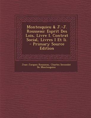 Book cover for Montesquieu & J.-J. Rousseau