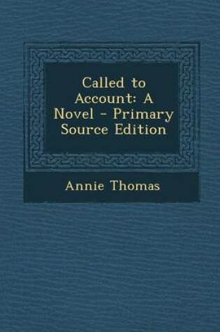 Cover of Called to Account