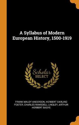 Book cover for A Syllabus of Modern European History, 1500-1919