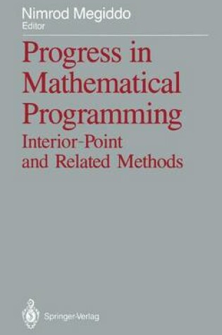 Cover of Progress in Mathematical Programming