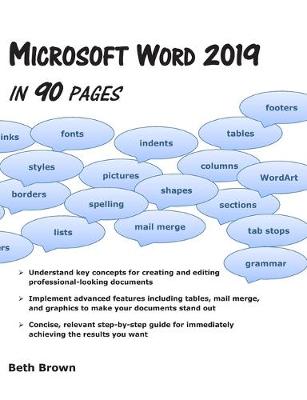 Book cover for Microsoft Word 2019 In 90 Pages