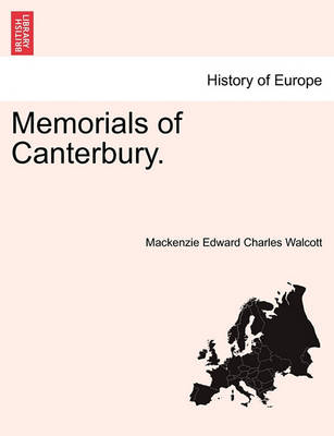 Book cover for Memorials of Canterbury.