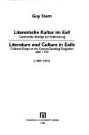 Book cover for Literature and Culture in Exile