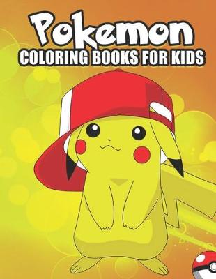 Book cover for pokemon coloring books for kids