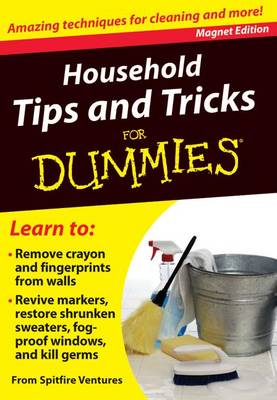 Book cover for Household Tips and Tricks for Dummies