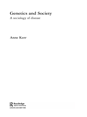 Book cover for Genetics and Society