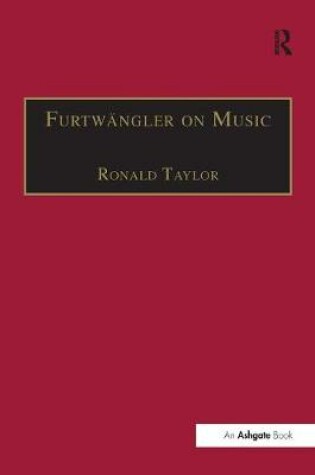 Cover of Furtwängler on Music