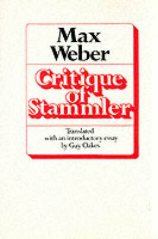 Cover of Critique of Stammler