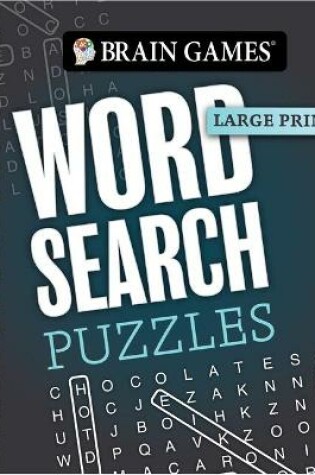 Cover of Brain Games - Large Print: Word Search Puzzles (Dark Gray)