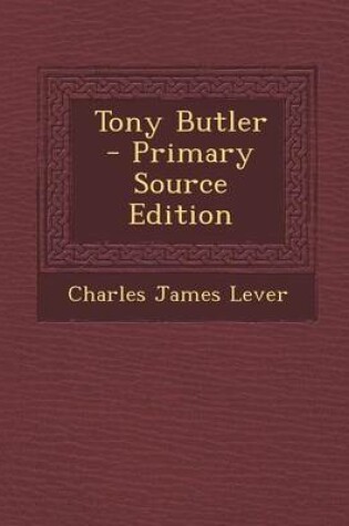 Cover of Tony Butler