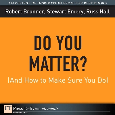 Book cover for Do You Matter? (And How to Make Sure You Do)