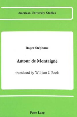 Cover of Autour De Montaigne