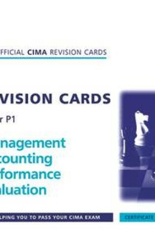 Cover of Cima Revision Cards Management Accounting Performance Evaluation