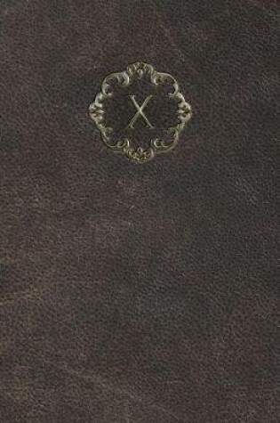 Cover of Monogram "X" Blank Book