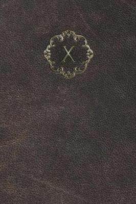 Book cover for Monogram "X" Blank Book