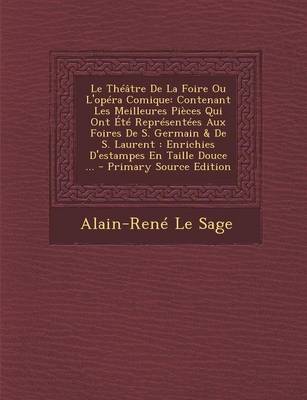 Book cover for Le Theatre de la Foire Ou L'Opera Comique