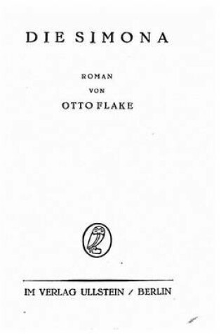 Cover of Die Simona, Roman