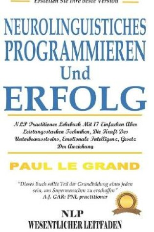 Cover of Neurolinguistisches Programmieren Und Erfolg