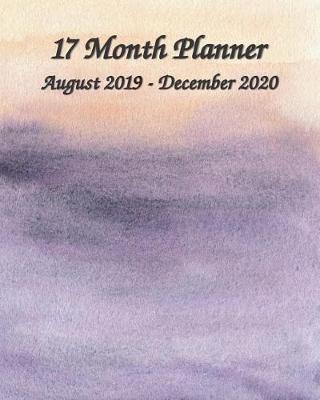 Book cover for 17 Month Planner August 2019 - December 2020 8x10