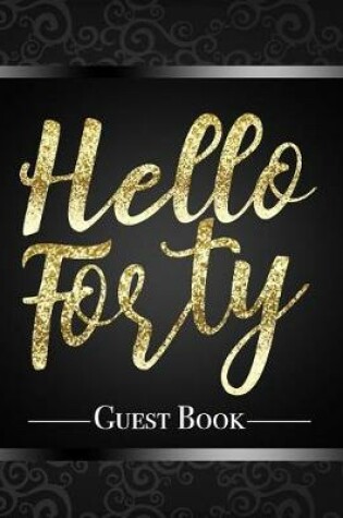 Cover of Hello Forty Guest Book