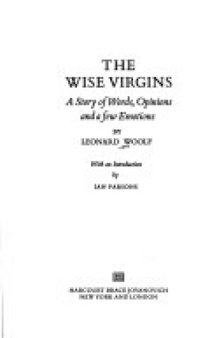 Cover of The Wise Virgins