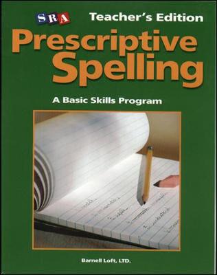 Cover of Prescriptive Spelling - Teacher Edition Book A