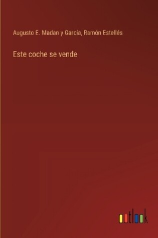 Cover of Este coche se vende