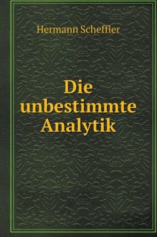 Cover of Die unbestimmte Analytik
