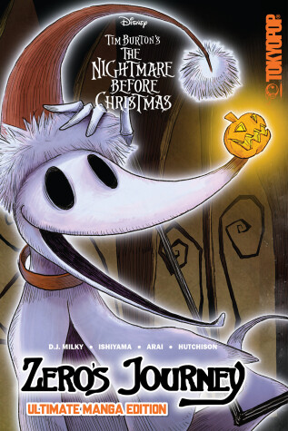 Book cover for Disney Manga: Tim Burton's The Nightmare Before Christmas - Zero's Journey (Ultimate Manga Edition with Sprayed Edges)