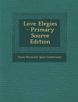 Book cover for Love Elegies