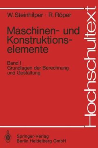 Cover of Maschinen- Und Konstruktionselemente